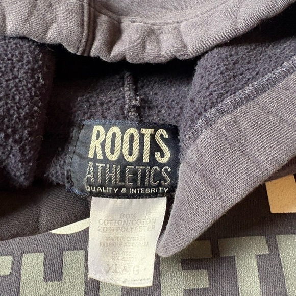 Vintage Roots Spellout Faded Pullover Hoodie Size XL - Picture 3 of 5
